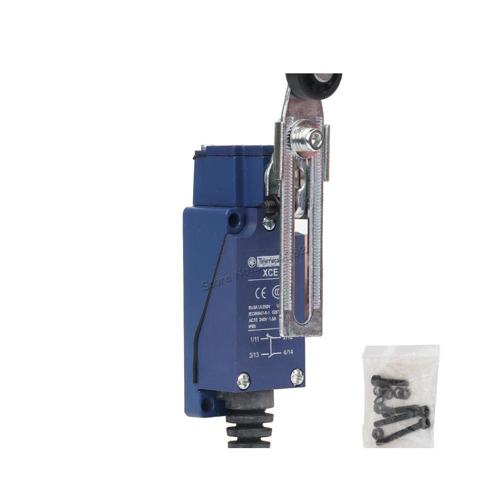 IP65 Limit Switch NO+NC Roller Arm Lever Momentary Switch 5A 250V